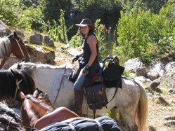 Ale was the guid on this great ride. 7 day horseback trail ride in chilean andes